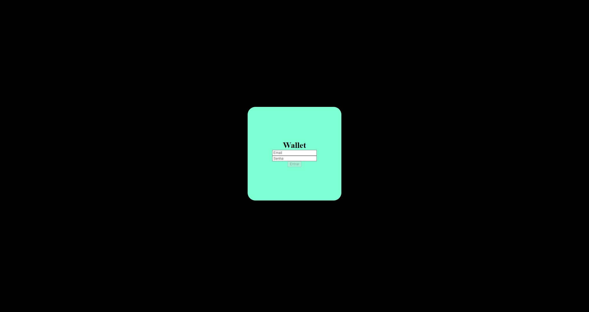 Projeto Wallet